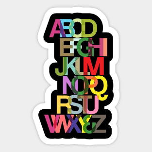 ALPHABET MINIMALIST Sticker